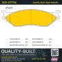 MPA 1001-0777M Quality-Built Premium Semi-Metallic Brake Pads w/ Hardware