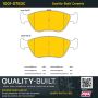 MPA 1001-0783C Quality-Built Premium Ceramic Brake Pads w/ Hardware