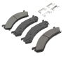 MPA 1001-0784M Quality-Built Premium Semi-Metallic Brake Pads w/ Hardware