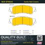 MPA 1001-0792AC Quality-Built Premium Ceramic Brake Pads w/ Hardware