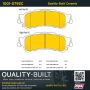MPA 1001-0792C Quality-Built Premium Ceramic Brake Pads w/ Hardware