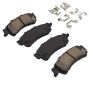 MPA 1001-0792M Quality-Built Premium Semi-Metallic Brake Pads w/ Hardware