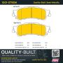 MPA 1001-0792M Quality-Built Premium Semi-Metallic Brake Pads w/ Hardware