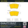 MPA 1001-0795C Quality-Built Premium Ceramic Brake Pads w/ Hardware