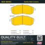 MPA 1001-0815C Quality-Built Premium Ceramic Brake Pads w/ Hardware