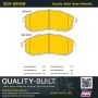 MPA 1001-0815M Quality-Built Premium Semi-Metallic Brake Pads w/ Hardware