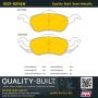 MPA 1001-0816M Quality-Built Premium Semi-Metallic Brake Pads w/ Hardware