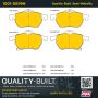 MPA 1001-0819M Quality-Built Premium Semi-Metallic Brake Pads w/ Hardware