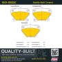 MPA 1001-0823C Quality-Built Premium Ceramic Brake Pads w/ Hardware