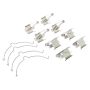 MPA 1001-0824M Quality-Built Premium Semi-Metallic Brake Pads w/ Hardware