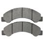 MPA 1001-0825M Quality-Built Premium Semi-Metallic Brake Pads w/ Hardware