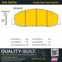 MPA 1001-0827M Quality-Built Premium Semi-Metallic Brake Pads w/ Hardware
