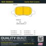 MPA 1001-0828AC Quality-Built Premium Ceramic Brake Pads w/ Hardware