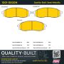 MPA 1001-0830M Quality-Built Premium Semi-Metallic Brake Pads w/ Hardware