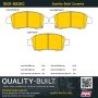 MPA 1001-0831C Quality-Built Premium Ceramic Brake Pads w/ Hardware