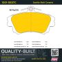 MPA 1001-0837C Quality-Built Premium Ceramic Brake Pads