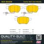 MPA 1001-0840M Quality-Built Premium Semi-Metallic Brake Pads w/ Hardware