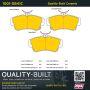 MPA 1001-0841C Quality-Built Premium Ceramic Brake Pads w/ Hardware