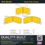 MPA 1001-0845C Quality-Built Premium Ceramic Brake Pads w/ Hardware