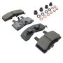 MPA 1001-0845M Quality-Built Premium Semi-Metallic Brake Pads w/ Hardware