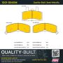 MPA 1001-0845M Quality-Built Premium Semi-Metallic Brake Pads w/ Hardware