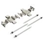 MPA 1001-0847CM Quality-Built Premium Semi-Metallic Brake Pads w/ Hardware