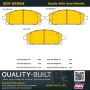 MPA 1001-0855M Quality-Built Premium Semi-Metallic Brake Pads w/ Hardware