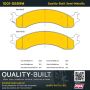 MPA 1001-0859M Quality-Built Premium Semi-Metallic Brake Pads w/ Hardware
