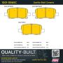 MPA 1001-0865C Quality-Built Premium Ceramic Brake Pads w/ Hardware