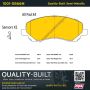 MPA 1001-0866M Quality-Built Premium Semi-Metallic Brake Pads w/ Hardware