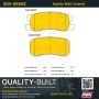 MPA 1001-0868C Quality-Built Premium Ceramic Brake Pads w/ Hardware
