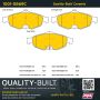 MPA 1001-0869C Quality-Built Premium Ceramic Brake Pads w/ Hardware