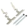 MPA 1001-0876M Quality-Built Premium Semi-Metallic Brake Pads w/ Hardware
