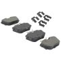 MPA 1001-0877M Quality-Built Premium Semi-Metallic Brake Pads w/ Hardware