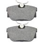 MPA 1001-0877M Quality-Built Premium Semi-Metallic Brake Pads w/ Hardware
