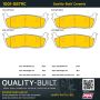 MPA 1001-0879C Quality-Built Premium Ceramic Brake Pads w/ Hardware