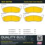 MPA 1001-0879M Quality-Built Premium Semi-Metallic Brake Pads w/ Hardware
