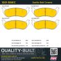 MPA 1001-0881C Quality-Built Premium Ceramic Brake Pads w/ Hardware