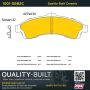 MPA 1001-0882C Quality-Built Premium Ceramic Brake Pads w/ Hardware