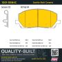 MPA 1001-0884C Quality-Built Premium Ceramic Brake Pads w/ Hardware