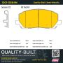 MPA 1001-0884M Quality-Built Premium Semi-Metallic Brake Pads w/ Hardware