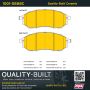 MPA 1001-0888C Quality-Built Premium Ceramic Brake Pads w/ Hardware