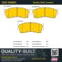 MPA 1001-0889C Quality-Built Premium Ceramic Brake Pads w/ Hardware