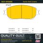 MPA 1001-0906BC Quality-Built Premium Ceramic Brake Pads w/ Hardware