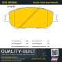 MPA 1001-0906M Quality-Built Premium Semi-Metallic Brake Pads w/ Hardware