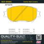 MPA 1001-0908C Quality-Built Premium Ceramic Brake Pads w/ Hardware