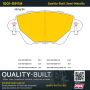 MPA 1001-0911M Quality-Built Premium Semi-Metallic Brake Pads