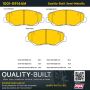 MPA 1001-0914AM Quality-Built Premium Semi-Metallic Brake Pads w/ Hardware