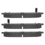 MPA 1001-0914AM Quality-Built Premium Semi-Metallic Brake Pads w/ Hardware