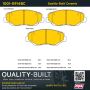 MPA 1001-0914BC Quality-Built Premium Ceramic Brake Pads w/ Hardware